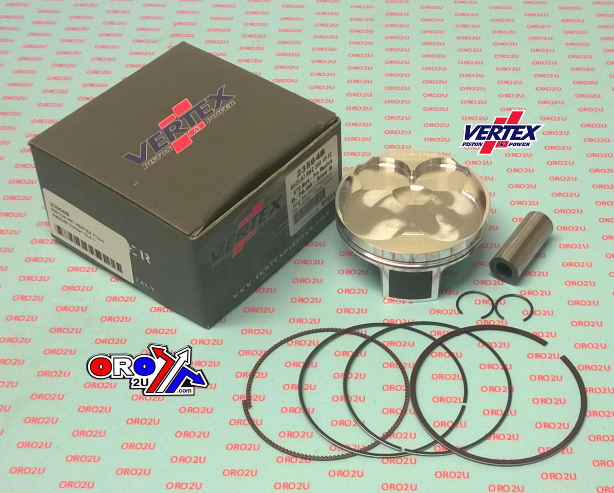 PISTON KIT VERTEX 77.0 C SUZUKI RMZ 250 10-12, VERTEX 23564C COMPR 13,4:1 thumbnail 2