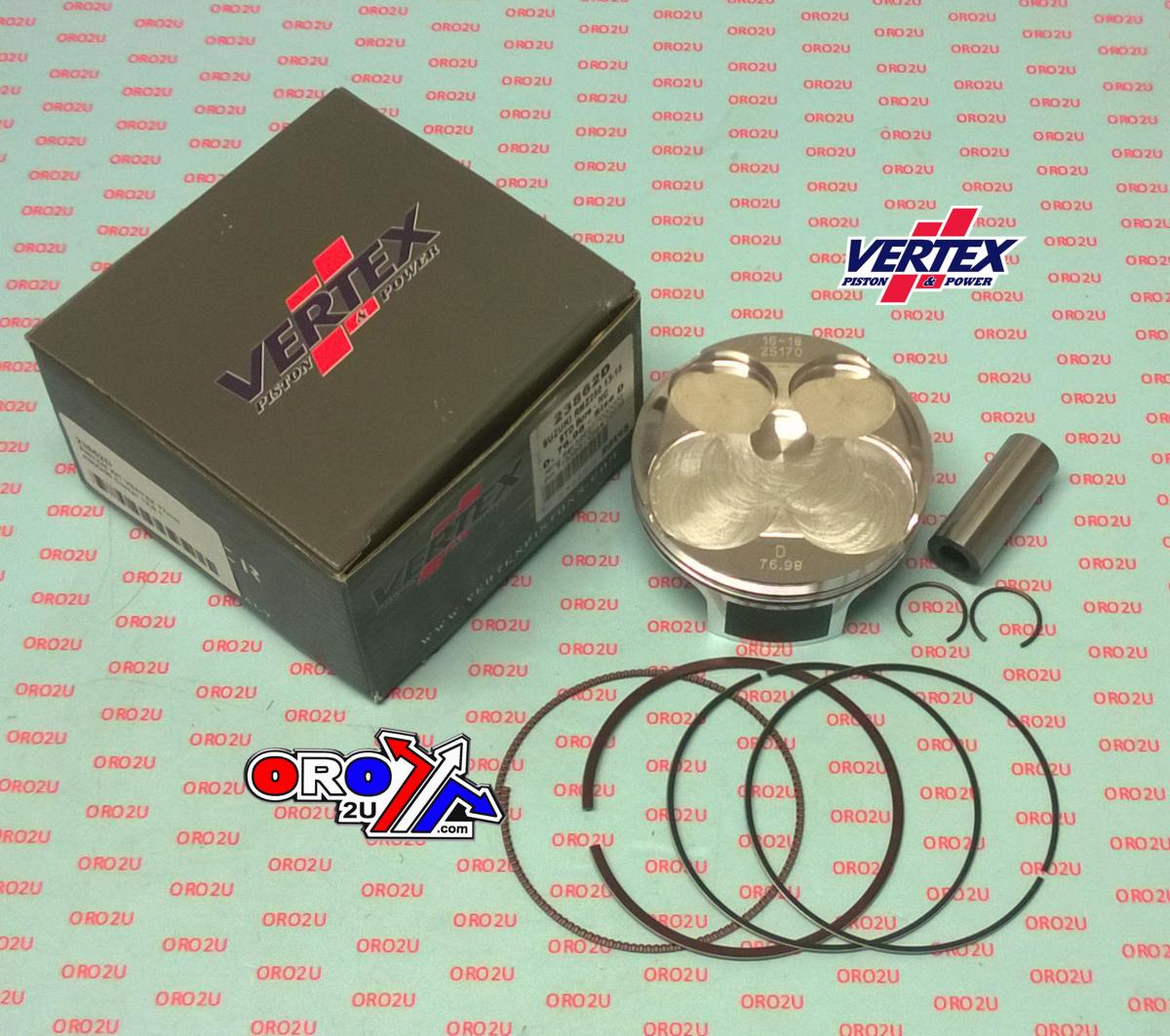 PISTON KIT VERTEX 77.0 D HC SUZUKI RMZ 250 13-15, VERTEX 23862D HC COMPR 13,9:1 image 1