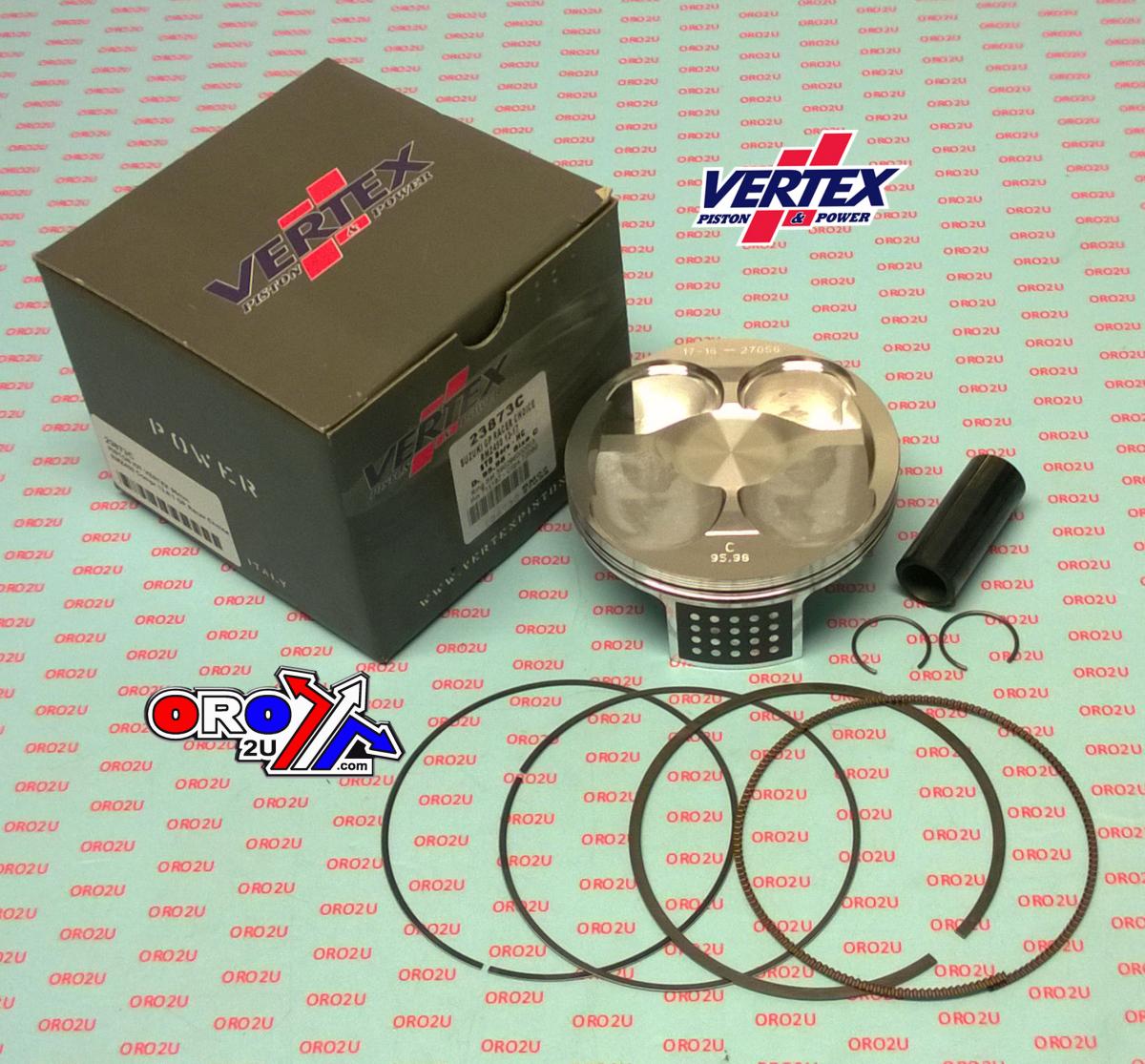 PISTON KIT VERTEX 96.0 B GP SUZUKI RMZ 450 13-17, VERTEX 23873B HC COMPR 13,8:1 GP RACERS CHOICE thumbnail 2