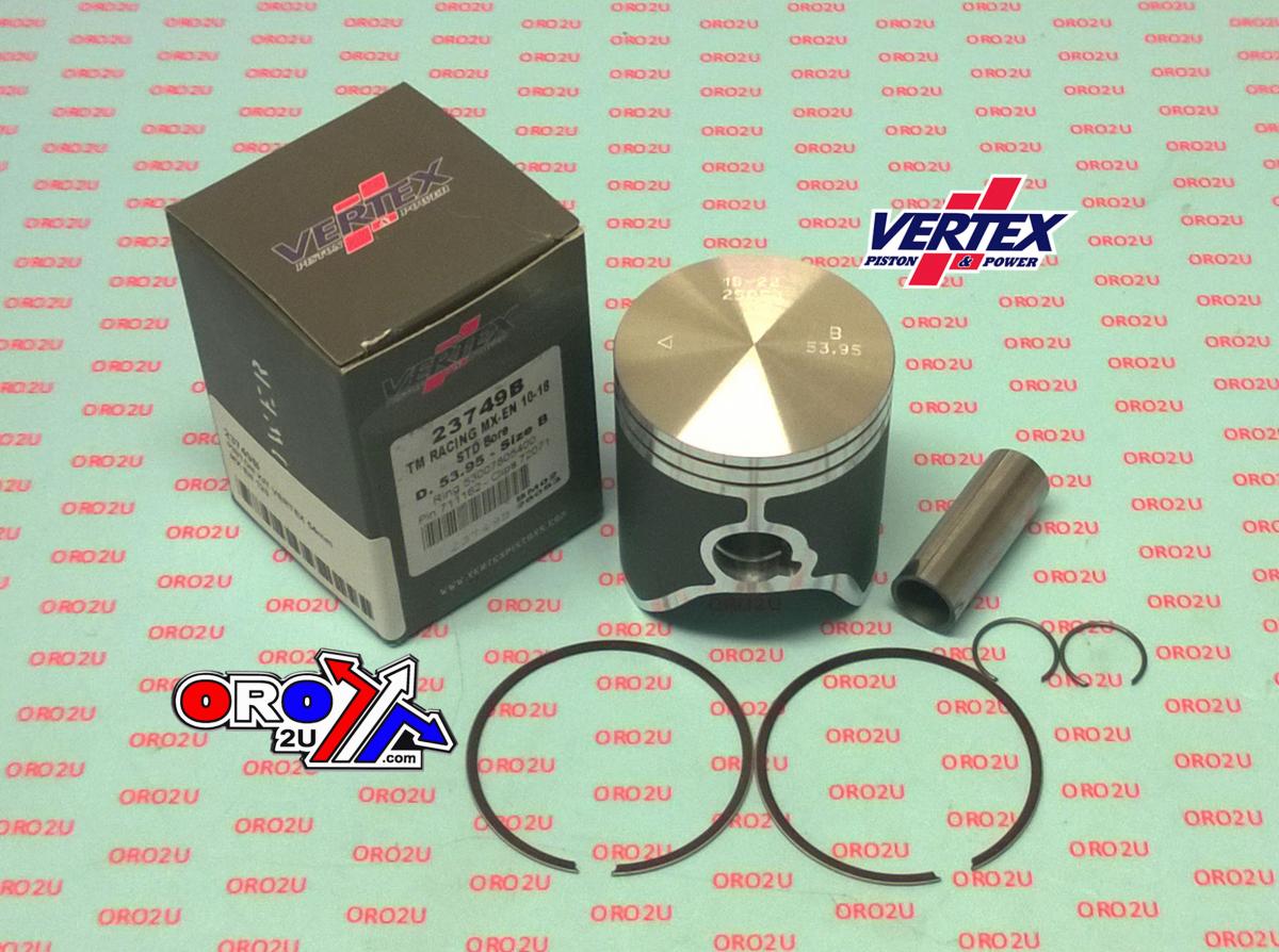 PISTON KIT VERTEX 54.0 A TM RACING MX/EN/SM 125 10-22, VERTEX 23749A image 1