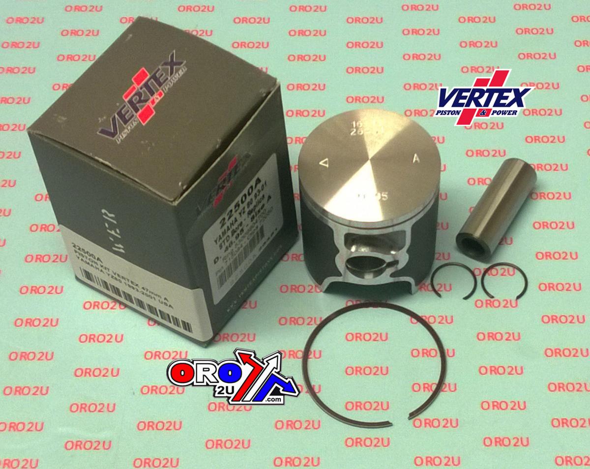 PISTON KIT VERTEX 47.0 D YAMAHA YZ 80 93-01 USA, VERTEX 22500D thumbnail 2