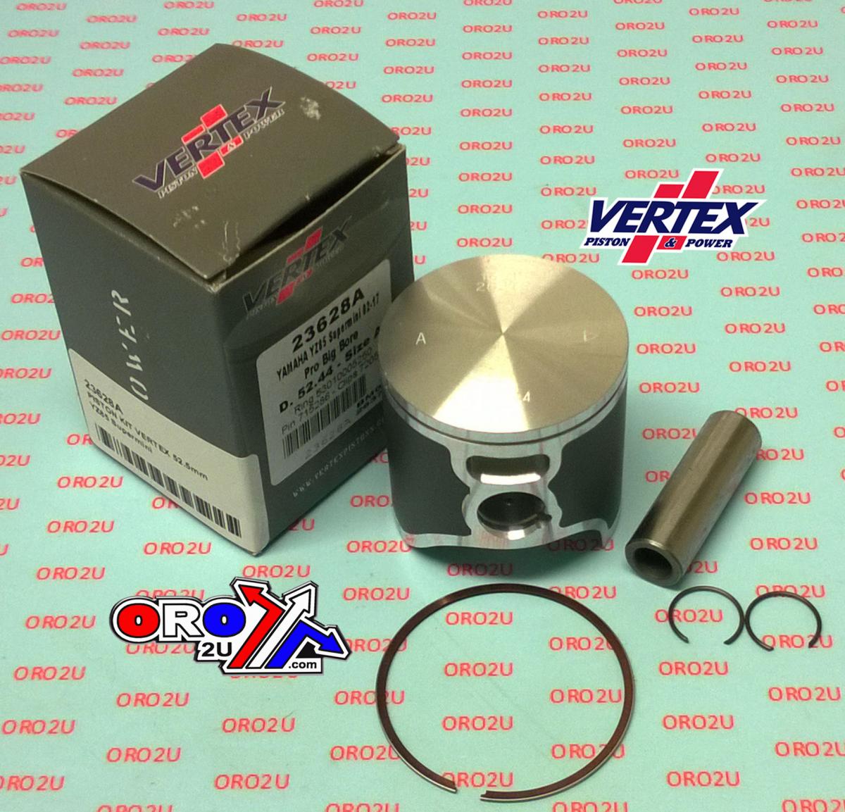 PISTON KIT VERTEX 52.5 A YAMAHA YZ 85 02-18, VERTEX 23628A OS+5.00 SUPERMINI BIG BORE image 1
