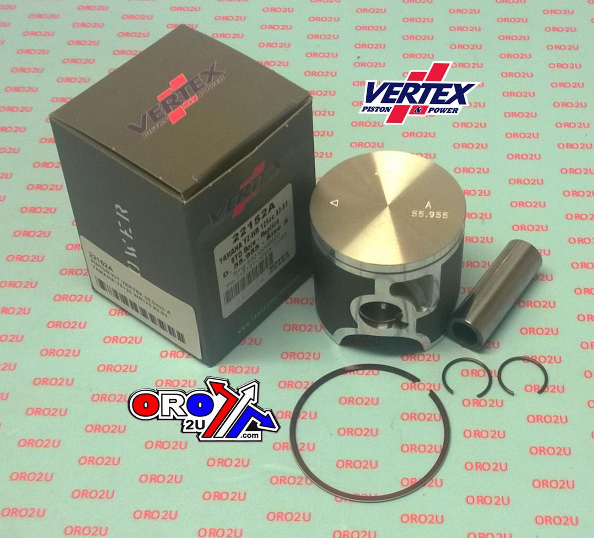 PISTON KIT VERTEX 56.5 YAMAHA YZ/WR 125 92-93, VERTEX 22152050 OS +0.50 thumbnail 2