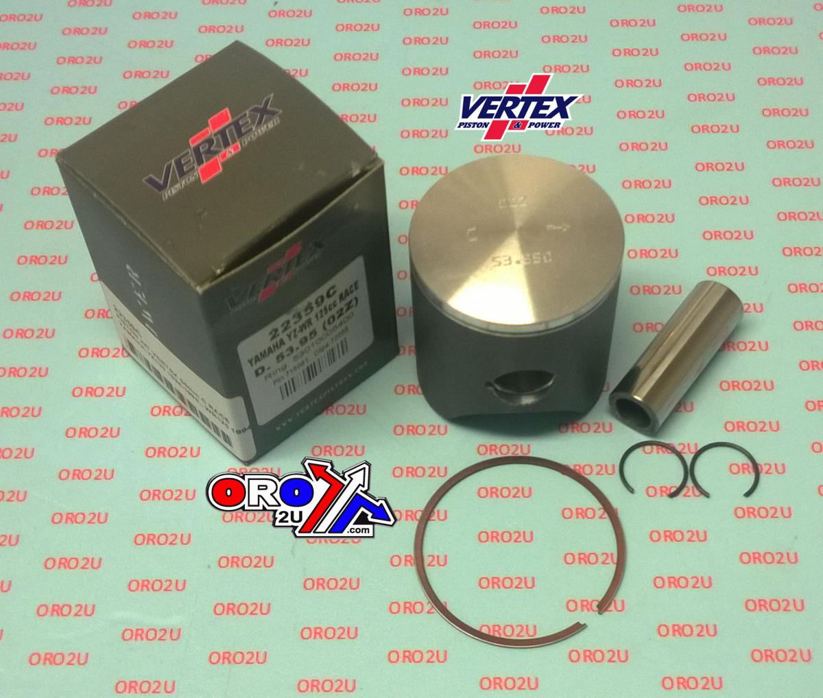 PISTON KIT VERTEX 54.0 A YAMAHA YZ/WR125 94-96 RACE, VERTEX 22359A image 1
