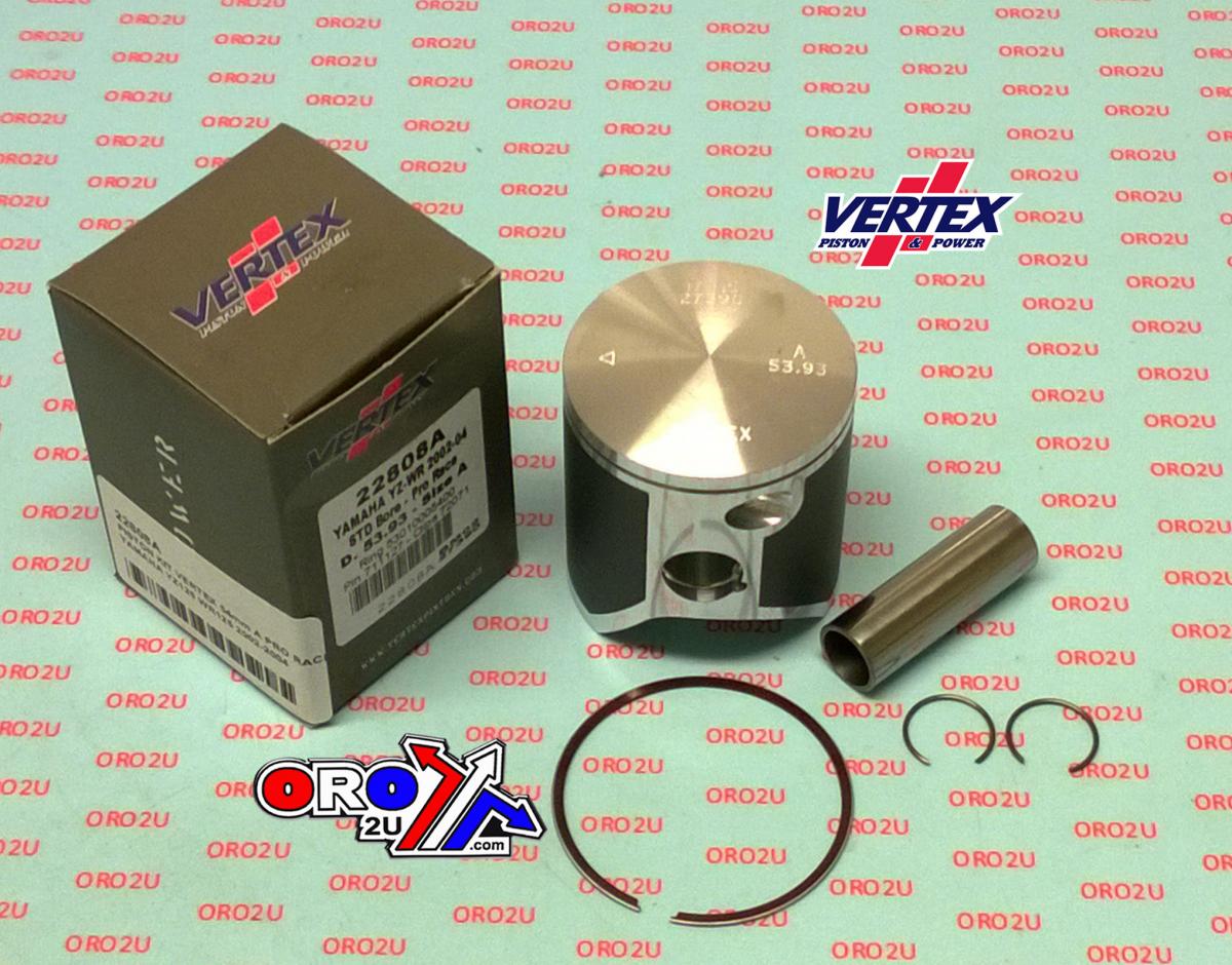 PISTON KIT VERTEX 54.0 E YAMAHA YZ/WR 125 02-04 PRO RACE, VERTEX 22808E image 1