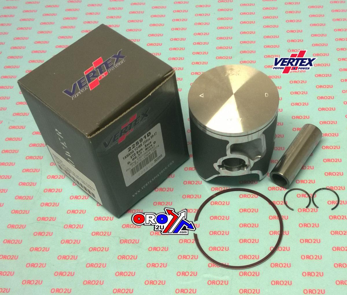 PISTON KIT VERTEX 66.4 D YAMAHA YZ/WR 250 99-22 RACE, VERTEX 22591D SINGLE RING image 1