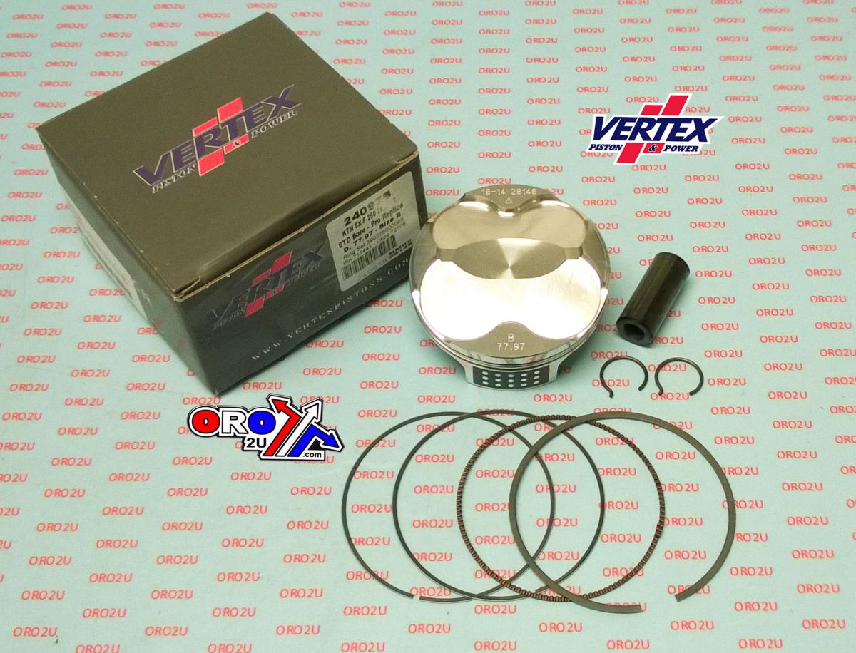 PISTON KIT VERTEX 72.0 A YAMAHA WR/YZ 250 99-22, VERTEX 24079A OS+5.60 BIG BORE image 1