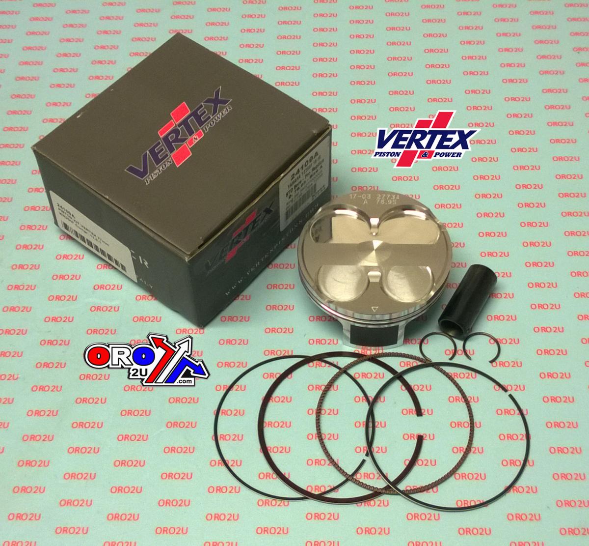 PISTON KIT VERTEX 77.0 C YAMAHA WR/YZ 250 16-19, VERTEX 24109C COMPR 13,5:1 thumbnail 2