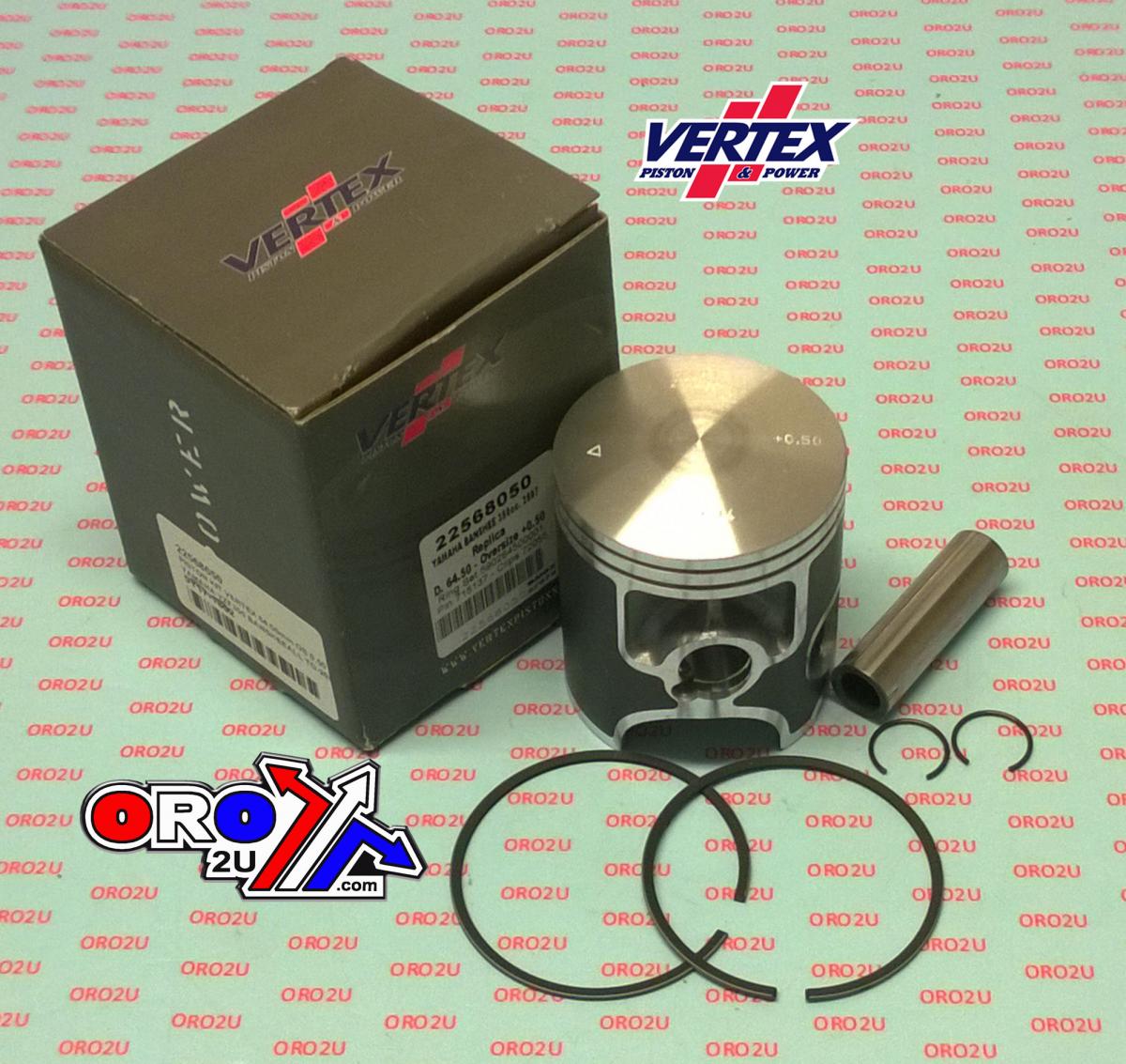 PISTON KIT VERTEX 64.75 YAMAHA YZF 350 ALL TO 2007, VERTEX 22568075 BANSHEE OS +0.75 image 1