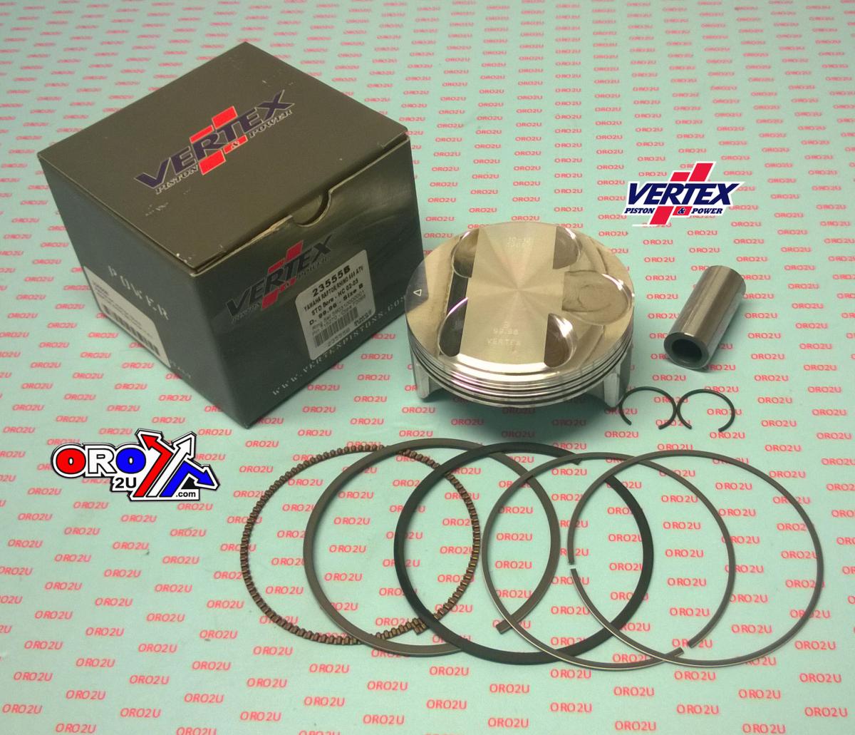 PISTON KIT VERTEX 100.0 C HC YAMAHA 660 RAPTOR 02-05, VERTEX 23555C RHINO HC COMPR 11,0:1 thumbnail 2