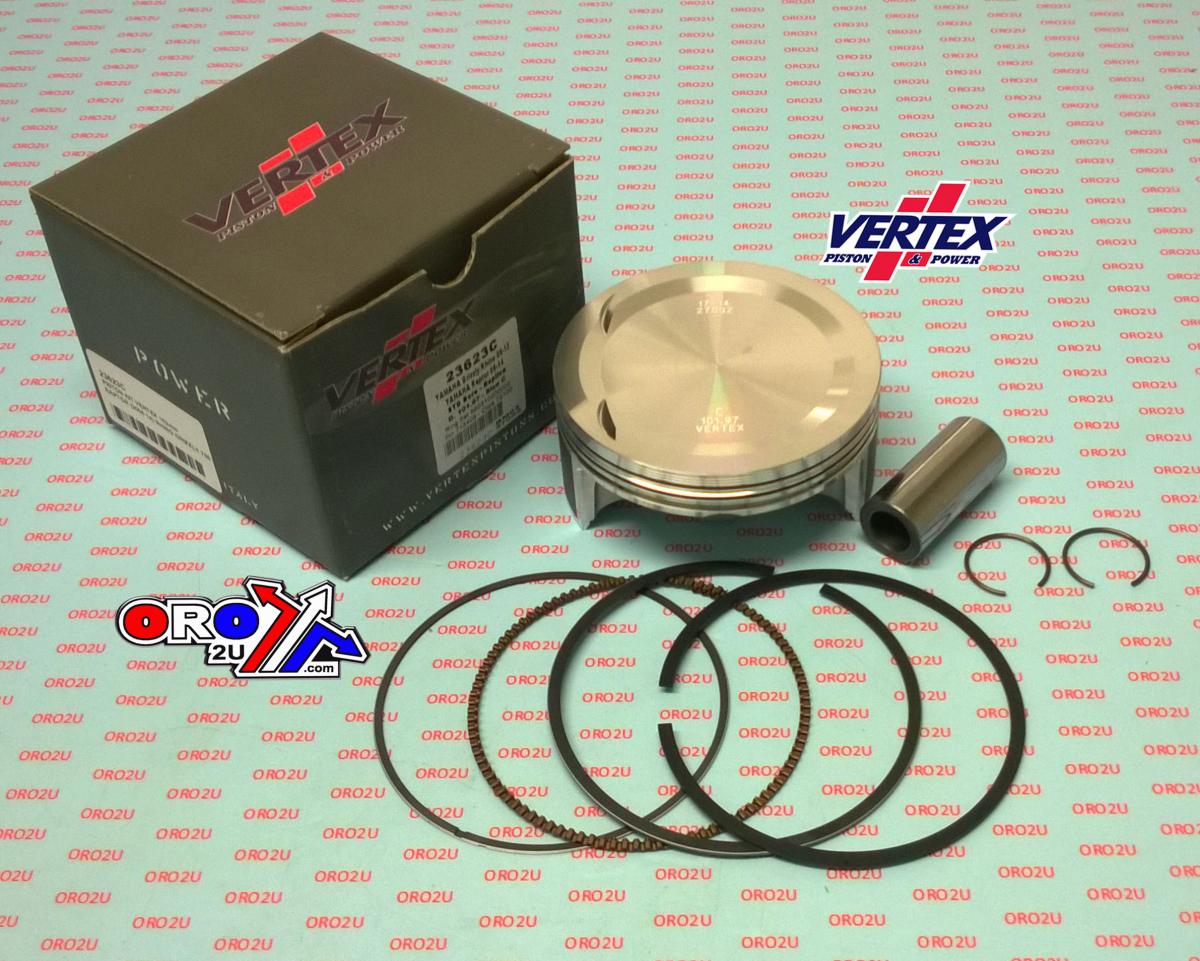 PISTON KIT VERTEX 102.0 A YAMAHA 700 RAPTOR 06-14, VERTEX 23623A RHINO/GRIZZLY COMPR 9,2:1 thumbnail 2