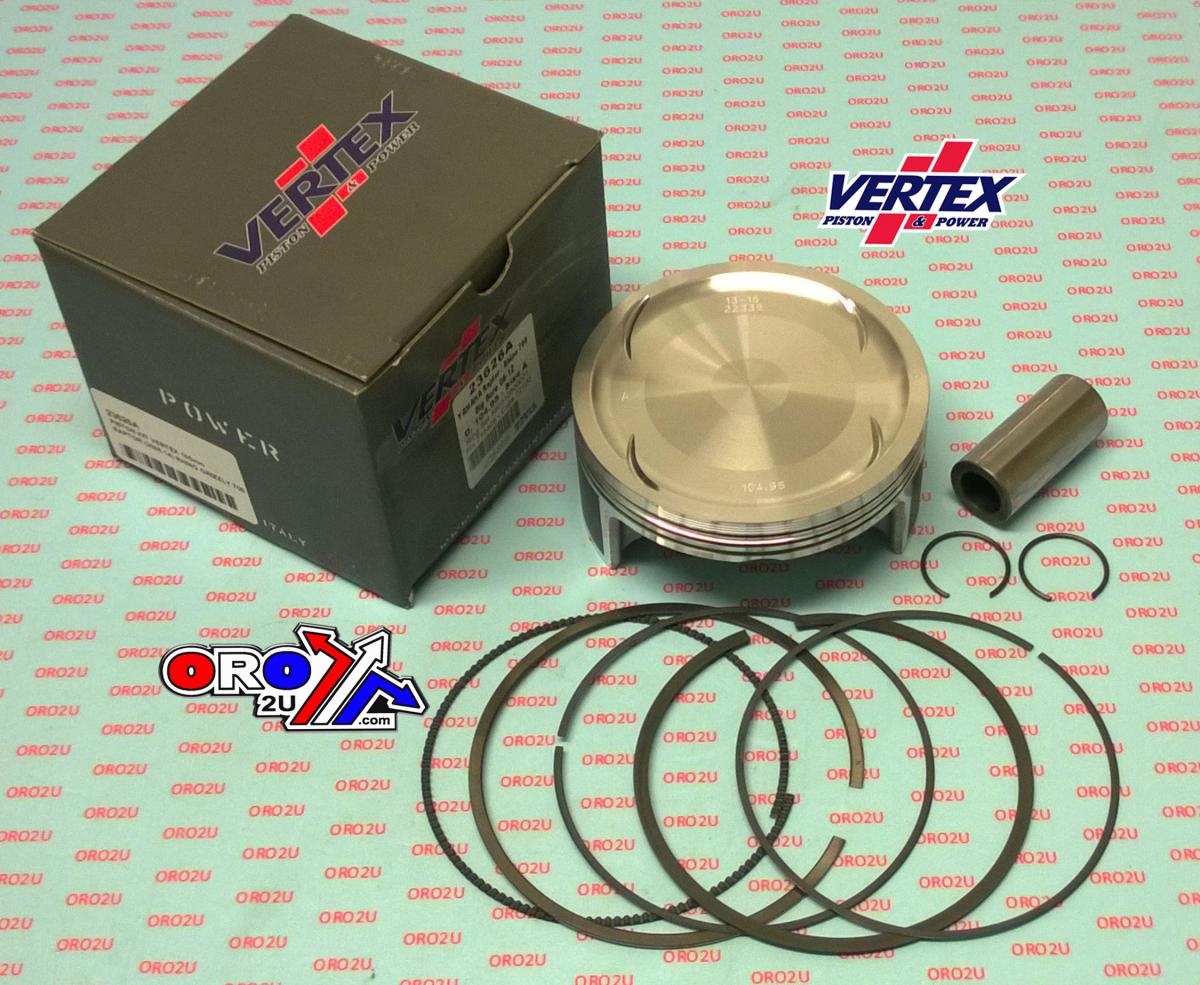 PISTON KIT VERTEX 105.0 A YAMAHA 700 RAPTOR 06-14, VERTEX 23626A OS+3.00 RHINO/GRIZZLY BIG BORE image 1