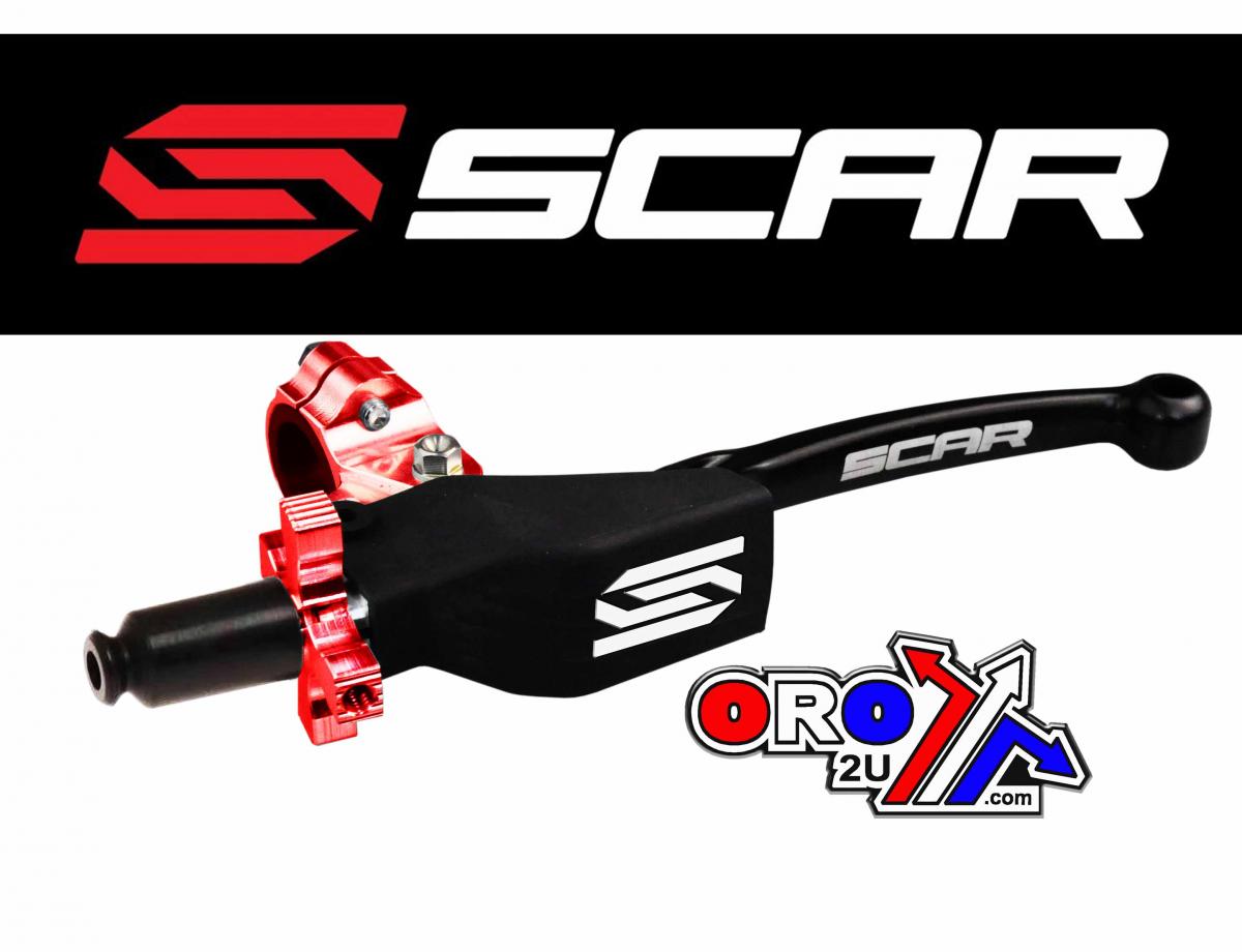 PIVOT CLUTCH LEVER ASSEMBLY RED BLACK UNIVERSAL 2ST 4ST EASY ADJUSTER SCAR CPCL1 thumbnail 3
