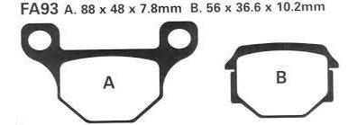 BRAKE PADS SINTERED METAL N4, BP181X00F thumbnail 2