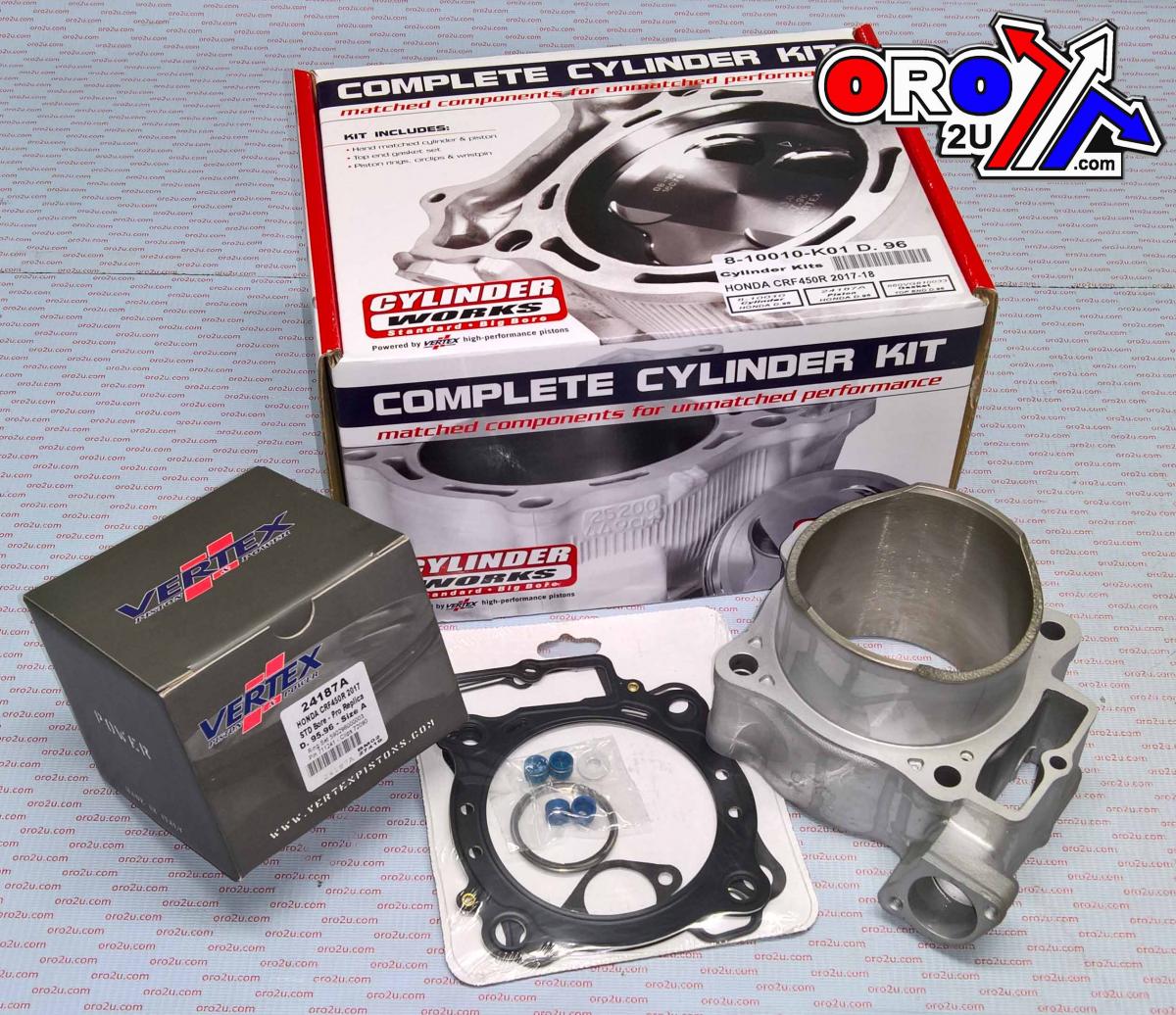 CYLINDER KIT 17-18 CRF450 96mm, CYLINDERWORKS 10010-K01 thumbnail 2