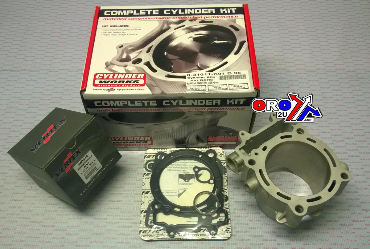 CYLINDER KIT 09-15 KXF450 98, WORKS CYLINDER 31011-K01 BIG BORE, KX450F KAWASAKI thumbnail 2