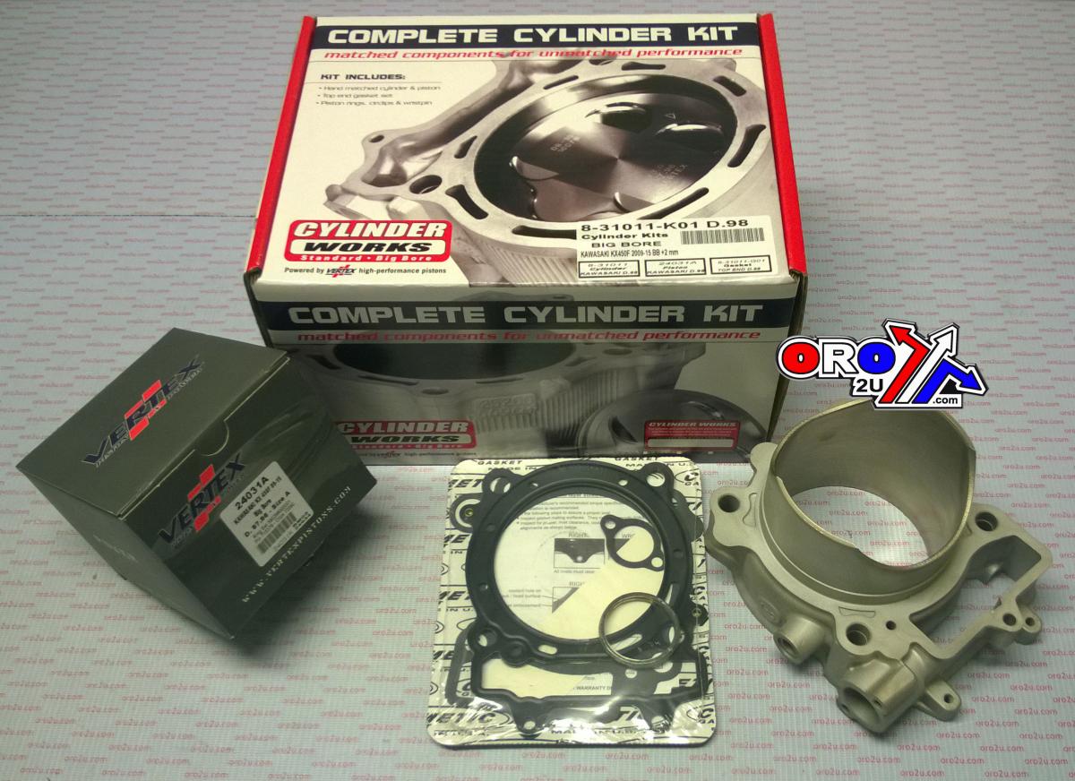 CYLINDER KIT 09-15 KXF450 98, WORKS CYLINDER 31011-K01 BIG BORE, KX450F KAWASAKI thumbnail 3