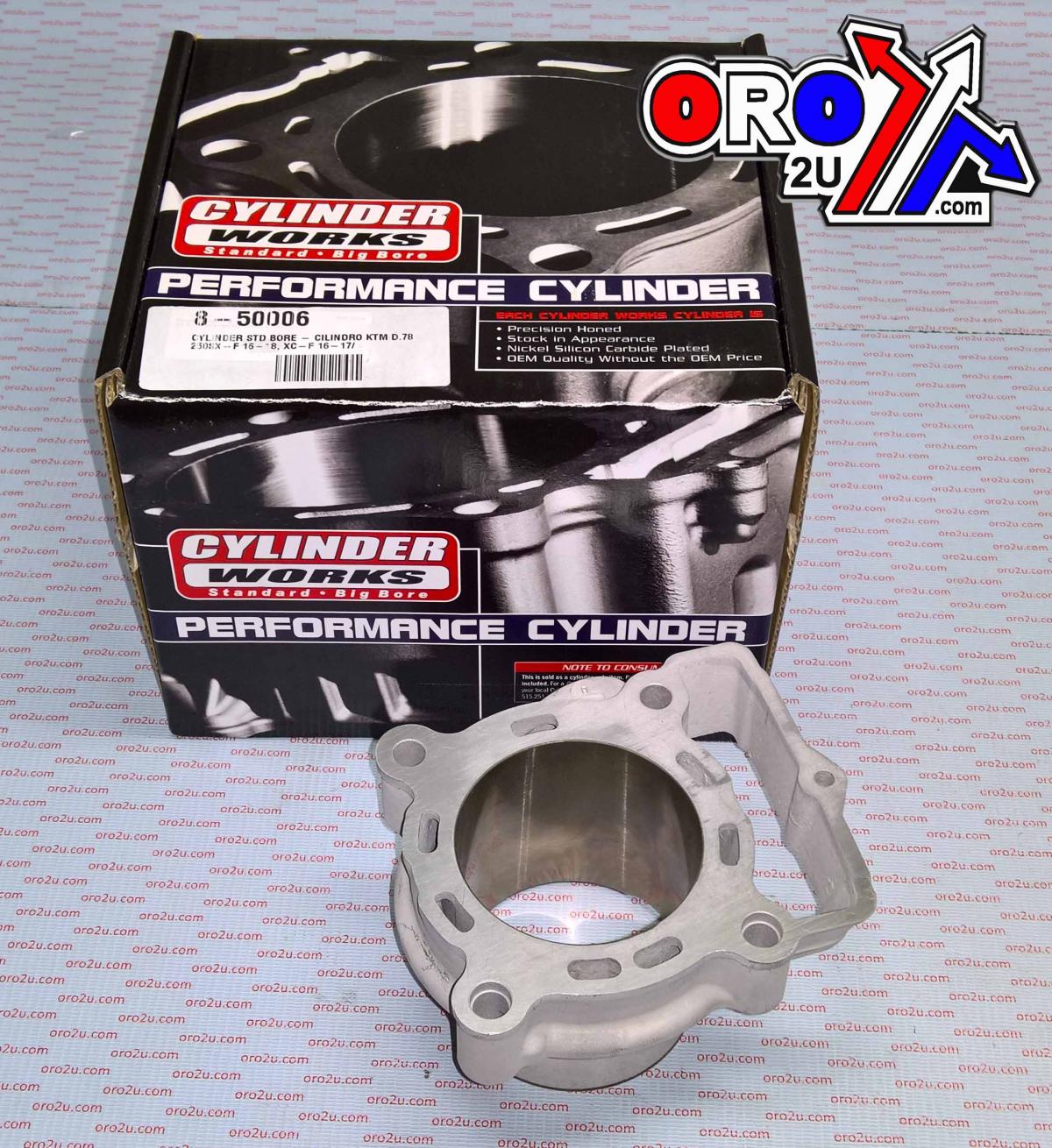 CYLINDER ONLY KTM 16-18 SXF250 78mm, CYLINDER WORKS 50006 STD thumbnail 2