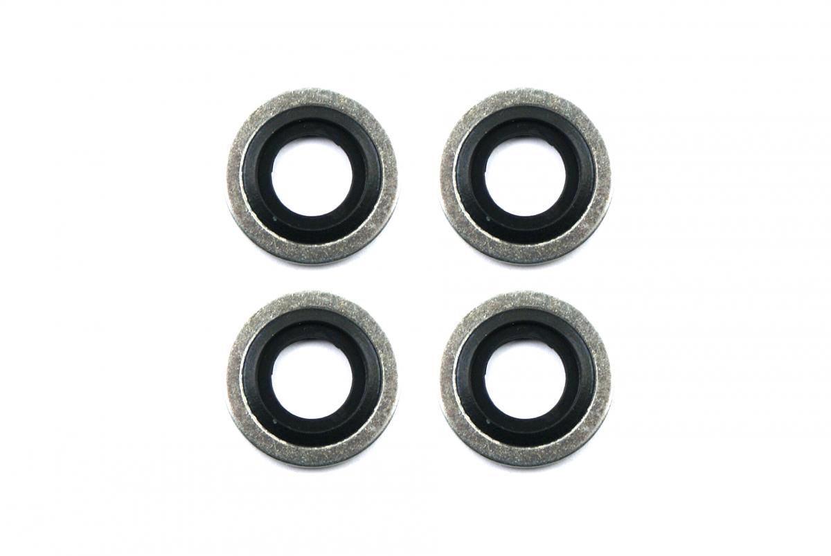 BONDED SEALING WASHER M8 PK4, M8x14x1mm / SELF CENTERING