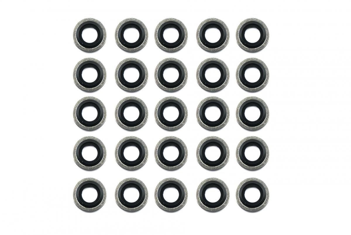 BONDED SEALING WASHER M8 PK25, M8x14x1mm / SELF CENTERING