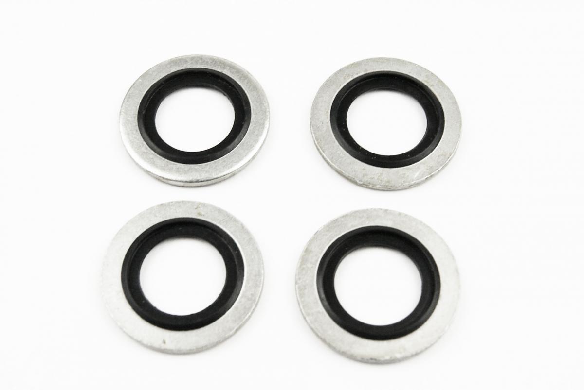 BONDED SEALING WASHER M14 PK4, M14x22x1.5mm / SELF CENTERING image 1
