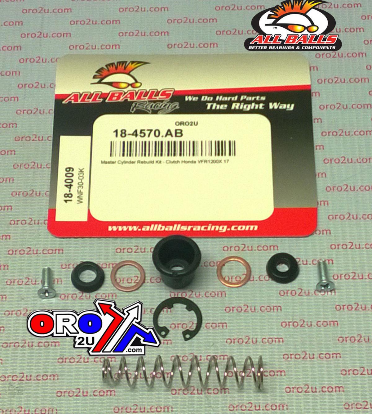 CLUTCH MASTER CYL REBUILD KIT ALLBALLS, ALLBALLS 18-4009 HONDA CB/CBR/VFR/GL/VTX/YAMAHA XTZ12 thumbnail 2