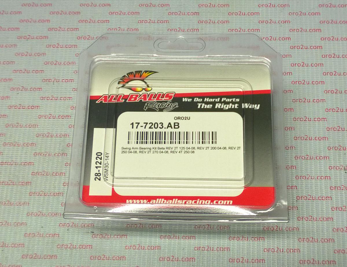 SWINGARM BEARING KIT ALLBALLS, ALLBALLS 28-1220 BETA REV 04-08 thumbnail 3