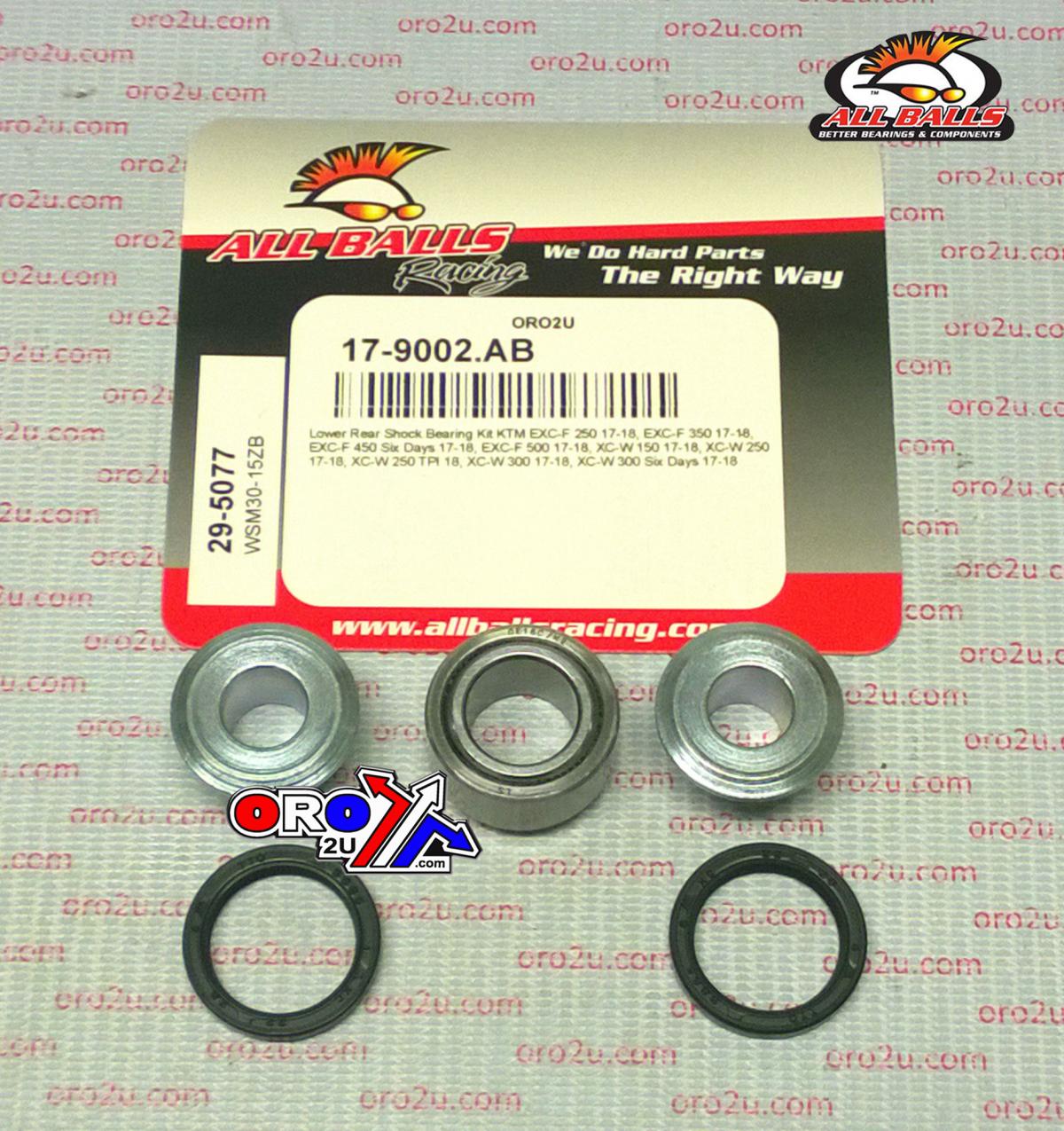 LOWER REAR SHOCK KIT KTM 17-19, ALLBALLS 29-5077, Bearing & Seals. thumbnail 2
