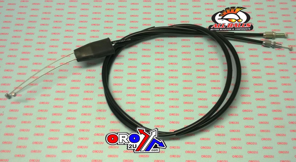 THROTTLE CABLE SET 02-06 HONDA CRF 250 450 R X ALLBALLS 45-1264 17910-KRN-000 image 1