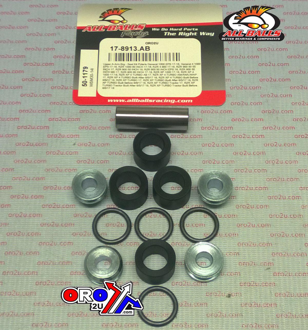 UPPER A-ARM BEARING SEAL KIT 17 POLARIS GENERAL RZR XP 4 900 1000 EPS 50 55 60 INCH thumbnail 3