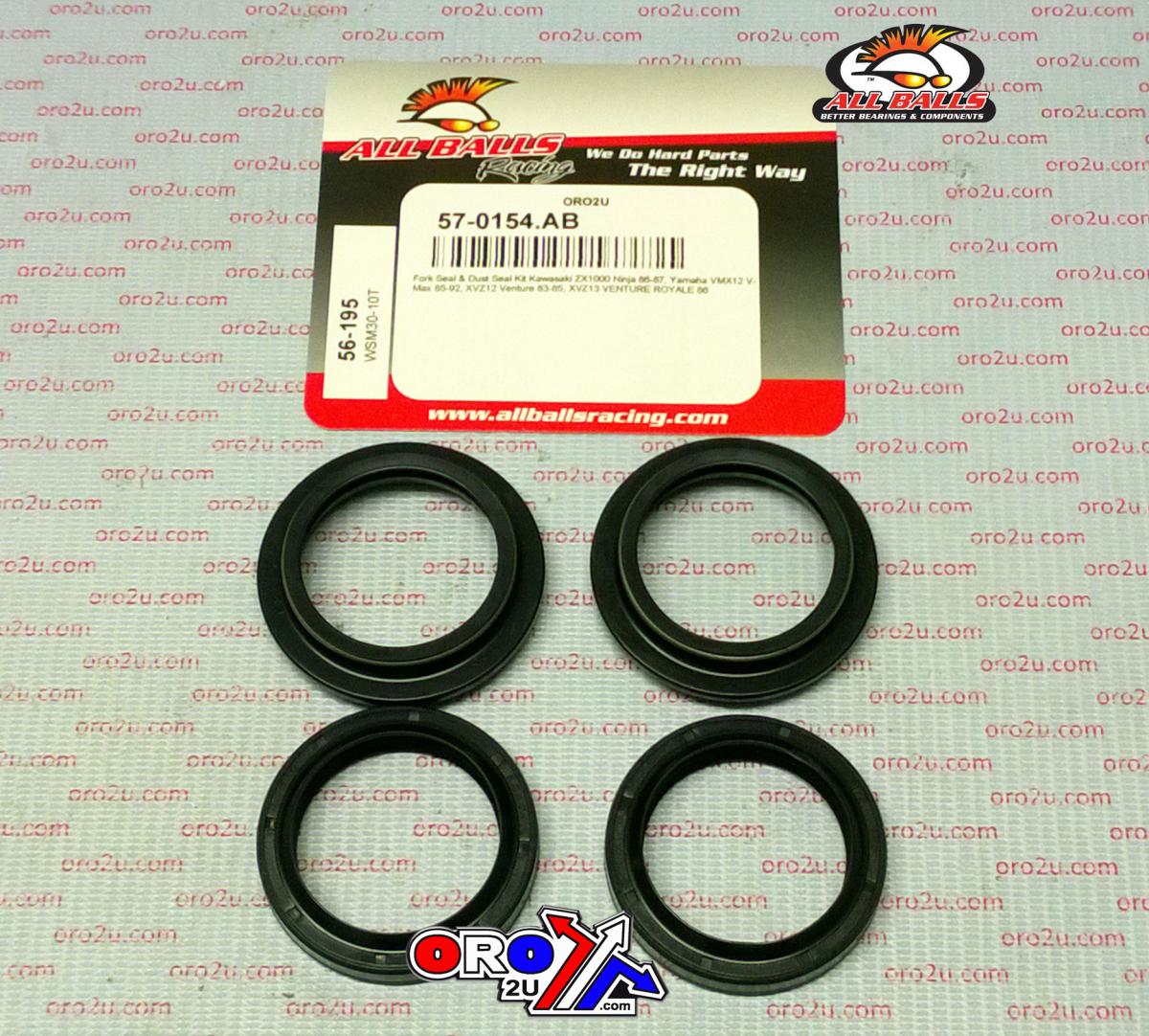 SEAL WIPER SET ALLBALLS, ALLBALLS 56-195 FORK SEAL KIT thumbnail 2