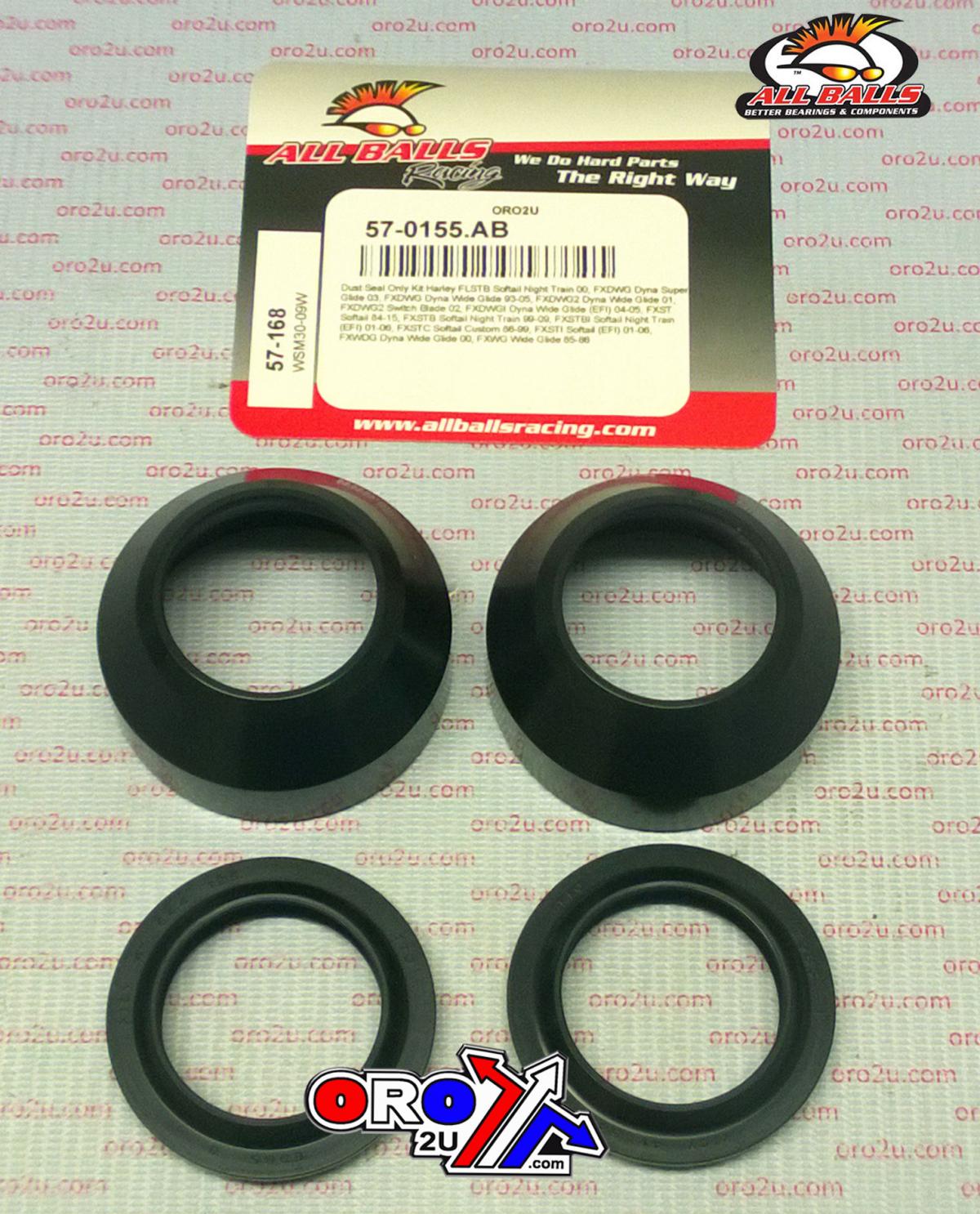 FORK DUST SEAL SET ALLBALLS, ALLBALLS 57-168 DUST SEAL KIT image 1