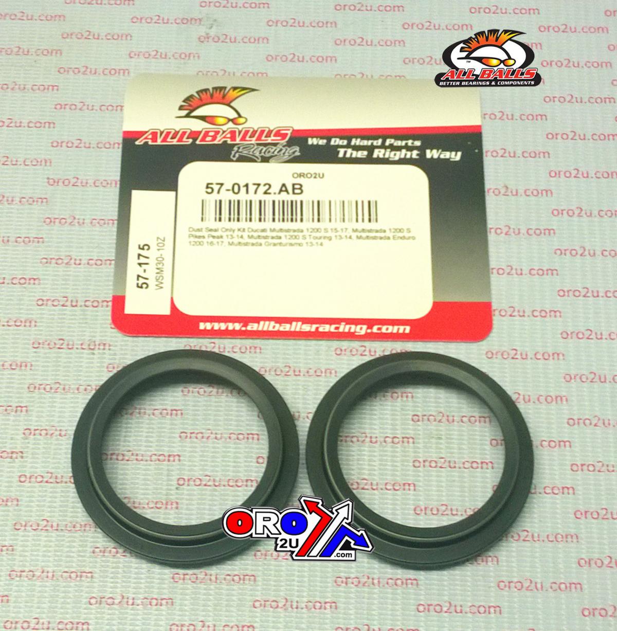 FORK DUST SEAL SET ALLBALLS, ALLBALLS 57-175 DUST SEAL KIT thumbnail 2