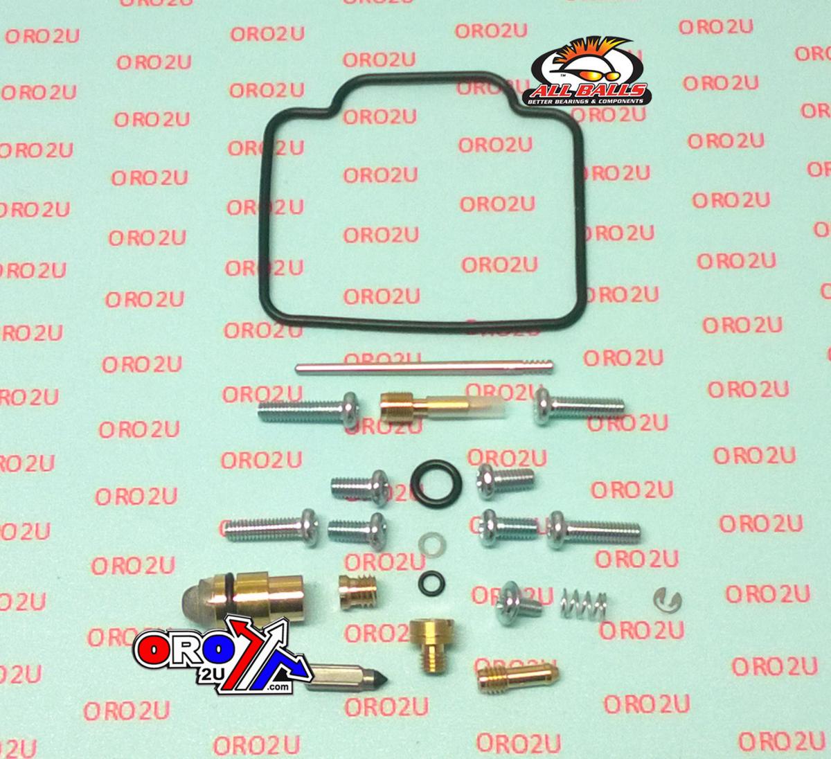 CARBURETOR REBUILD KIT 97-98 SUZ LT-4WD 250, ALLBALLS 26-1595 ATV thumbnail 2