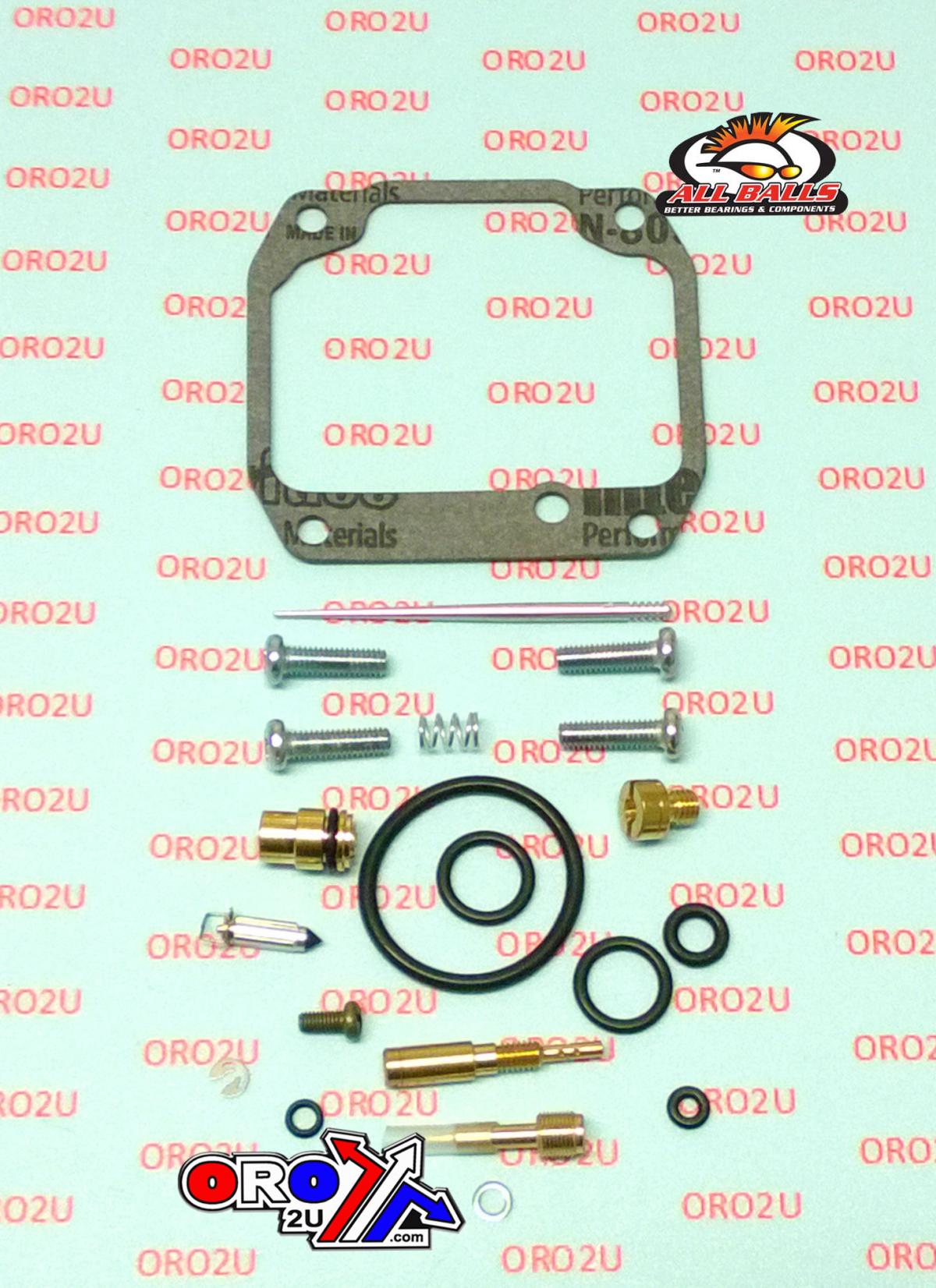 CARBURETOR REBUILD KIT 87-89 SUZ LT-300E, ALLBALLS 26-1596 ATV thumbnail 2