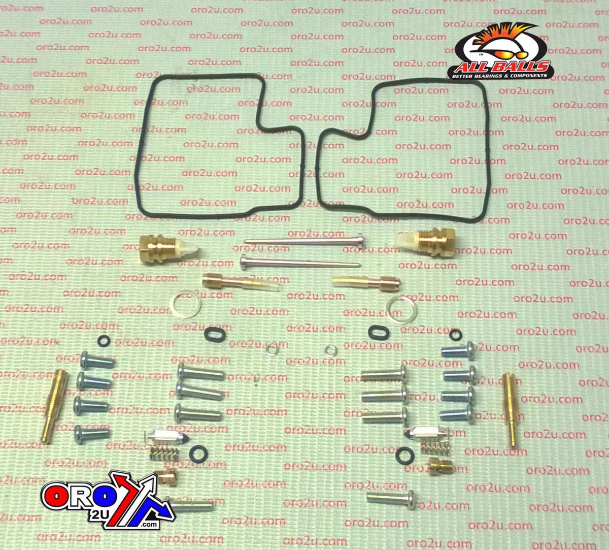 CARBURETOR REBUILD KIT 88-98 HON VT600, ALLBALLS 26-1603 ROAD thumbnail 2