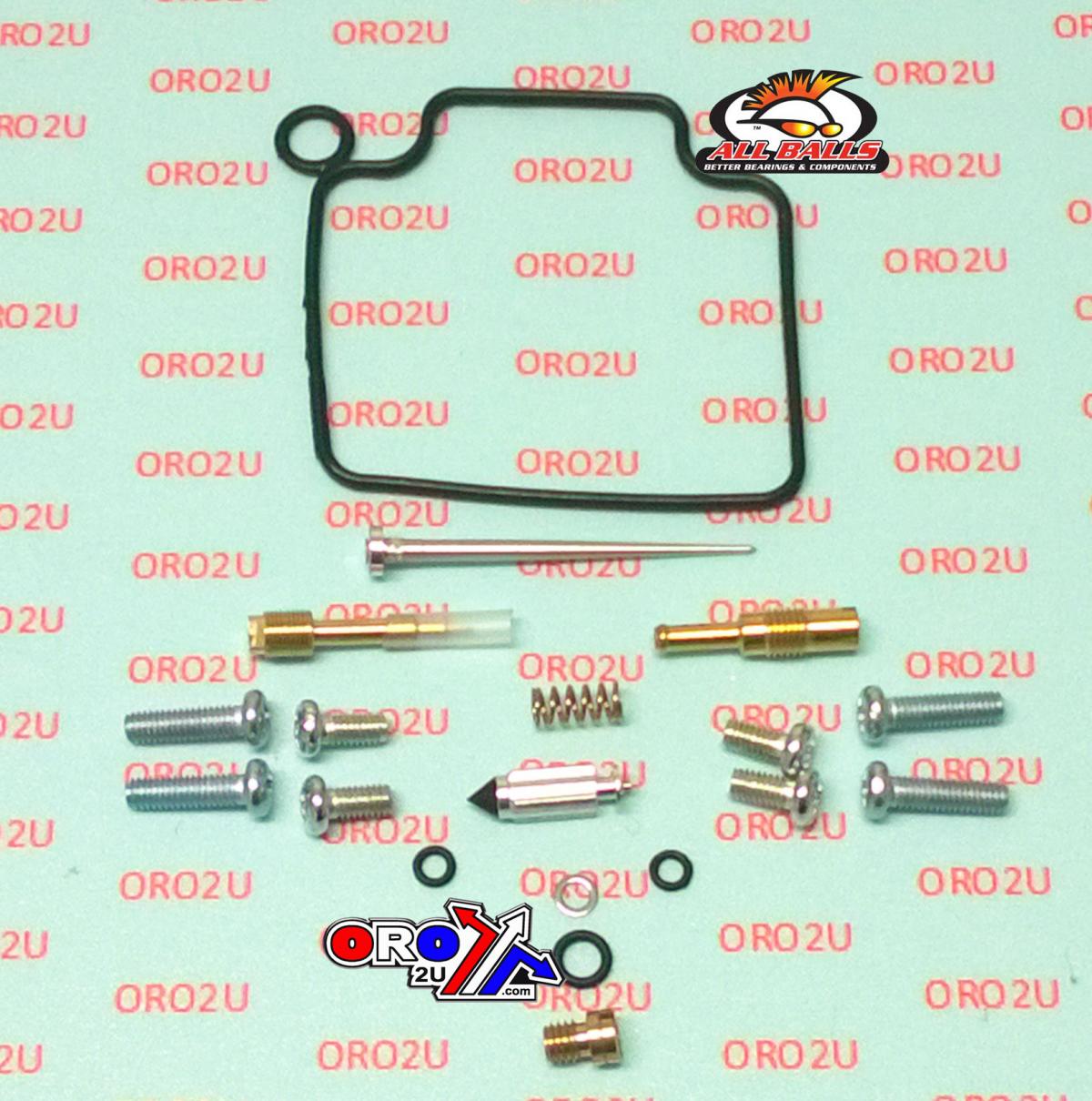 CARBURETOR REBUILD KIT 99-03 HON VT600, ALLBALLS 26-1604 ROAD thumbnail 2