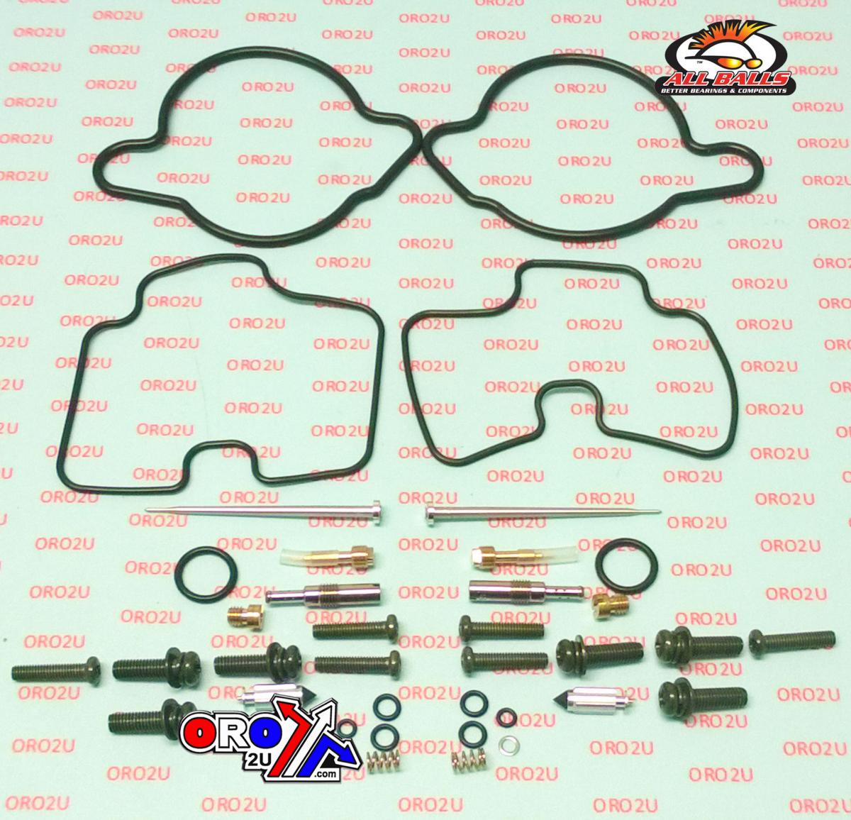 CARBURETOR REBUILD KIT 98-05 HON VTR1000F, ALLBALLS 26-1615 ROAD thumbnail 2