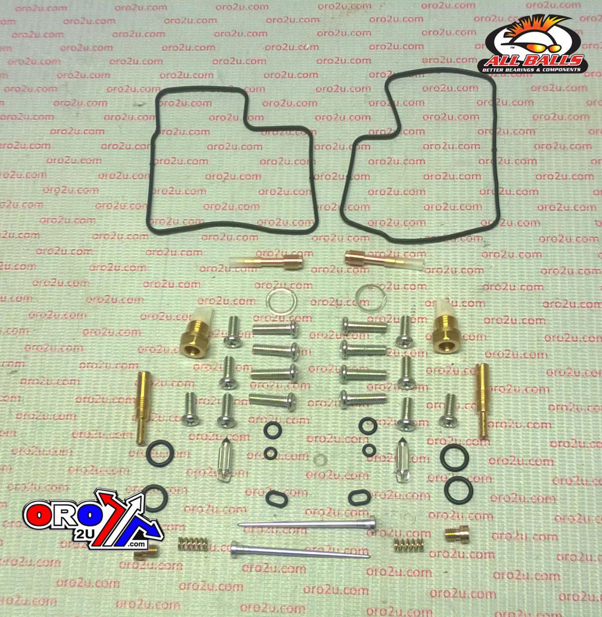CARBURETOR REBUILD KIT 04-05 HON VT1100C, ALLBALLS 26-1622 ROAD thumbnail 2