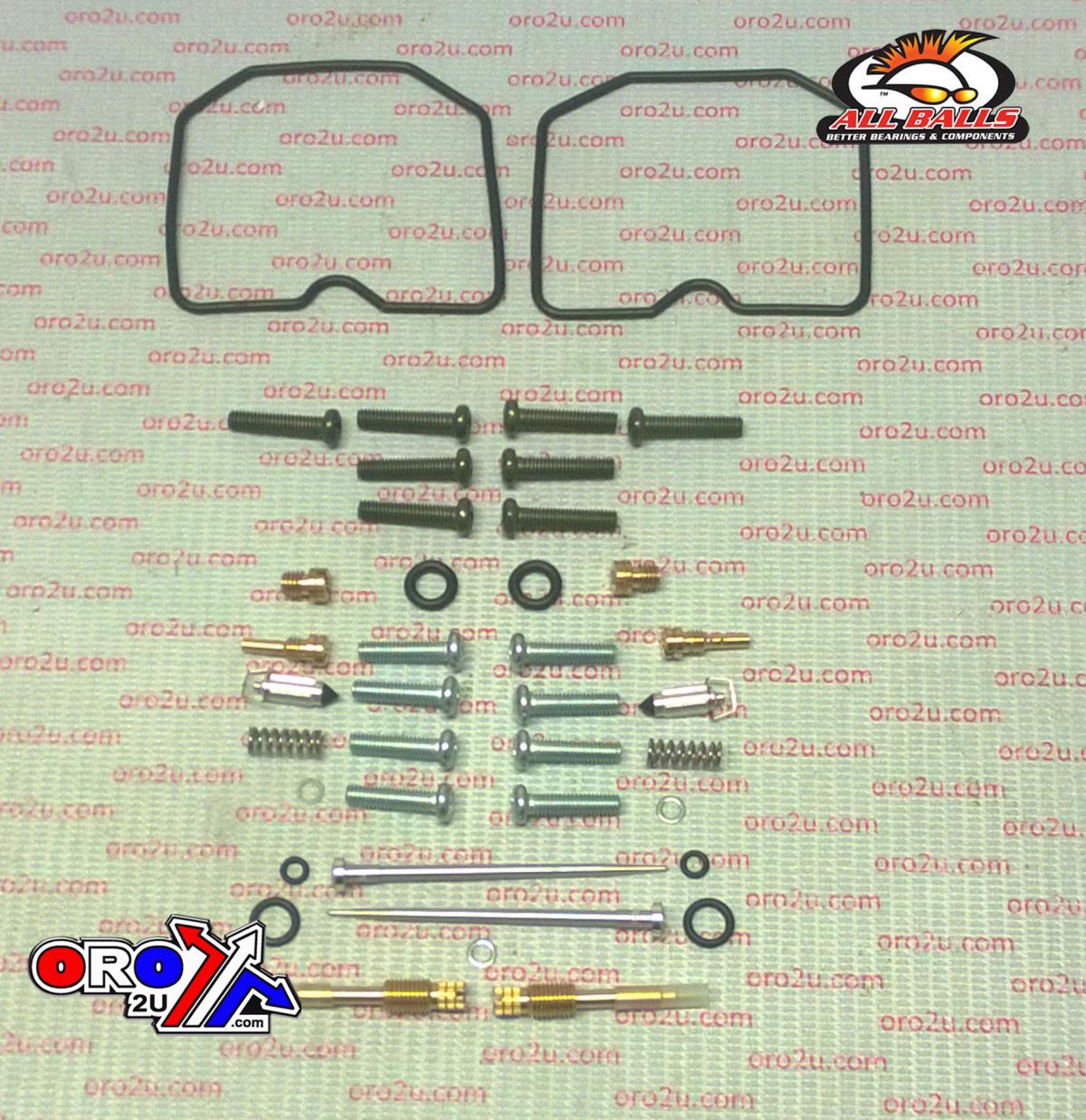 CARBURETOR REBUILD KIT 87-09 KAW EX500 NINJA, ALLBALLS 26-1646 ROAD thumbnail 2