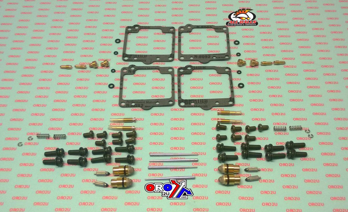 CARBURETOR REBUILD KIT 82-05 KAW KZ1000P, ALLBALLS 26-1651 ROAD thumbnail 2