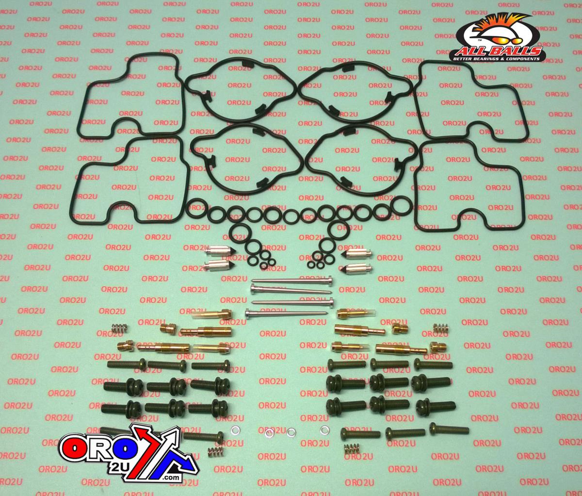 CARBURETOR REBUILD KIT 91-94 HON CBR600F2, ALLBALLS 26-1667 ROAD thumbnail 2