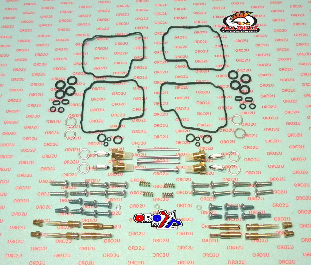 CARBURETOR REBUILD KIT 87-89 HON CBR600F, ALLBALLS 26-1668 ROAD thumbnail 2