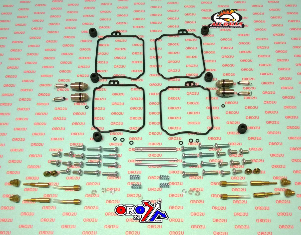 CARBURETOR REBUILD KIT 92-98 YAM XJ600 SECA 92-98, ALLBALLS 26-1678 ROAD thumbnail 2