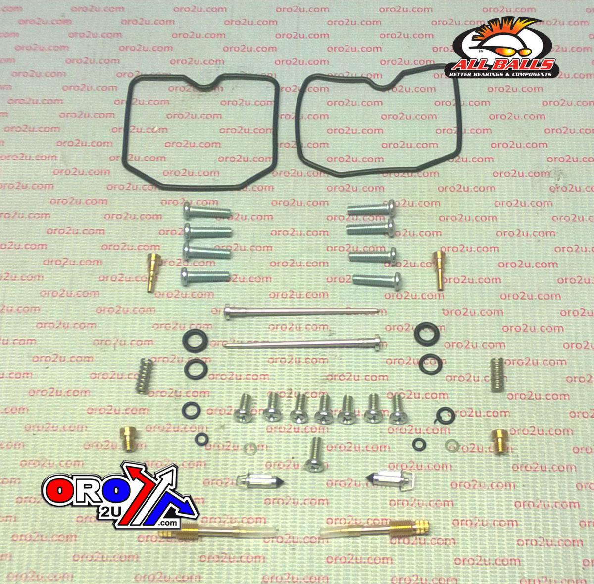 CARBURETOR REBUILD KIT 90-96 KAW EN500 VULCAN, ALLBALLS 26-1684 ROAD thumbnail 2
