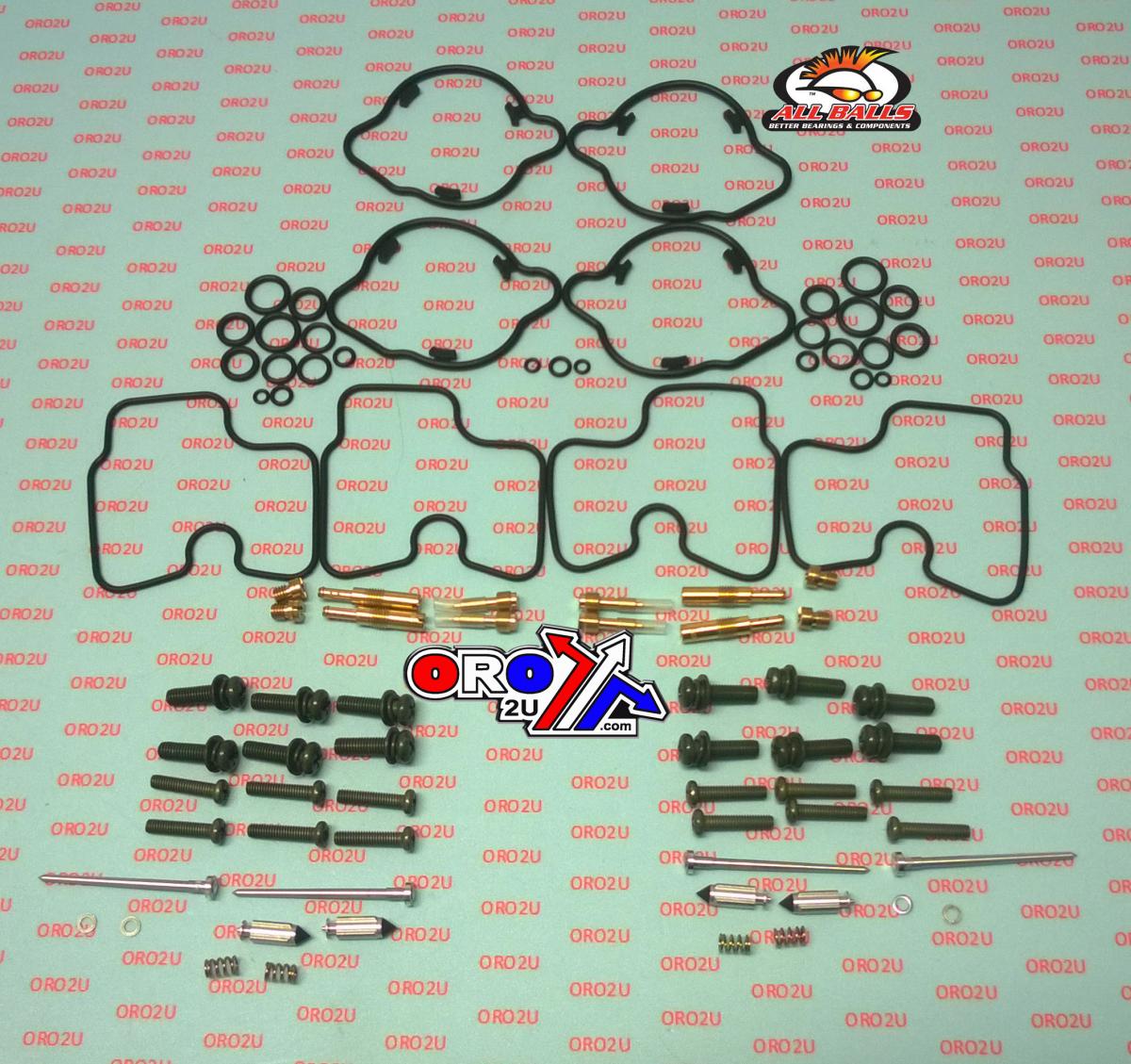 CARBURETOR REBUILD KIT 04-06 HON CB600F HORNET, ALLBALLS 26-1688 ROAD thumbnail 2