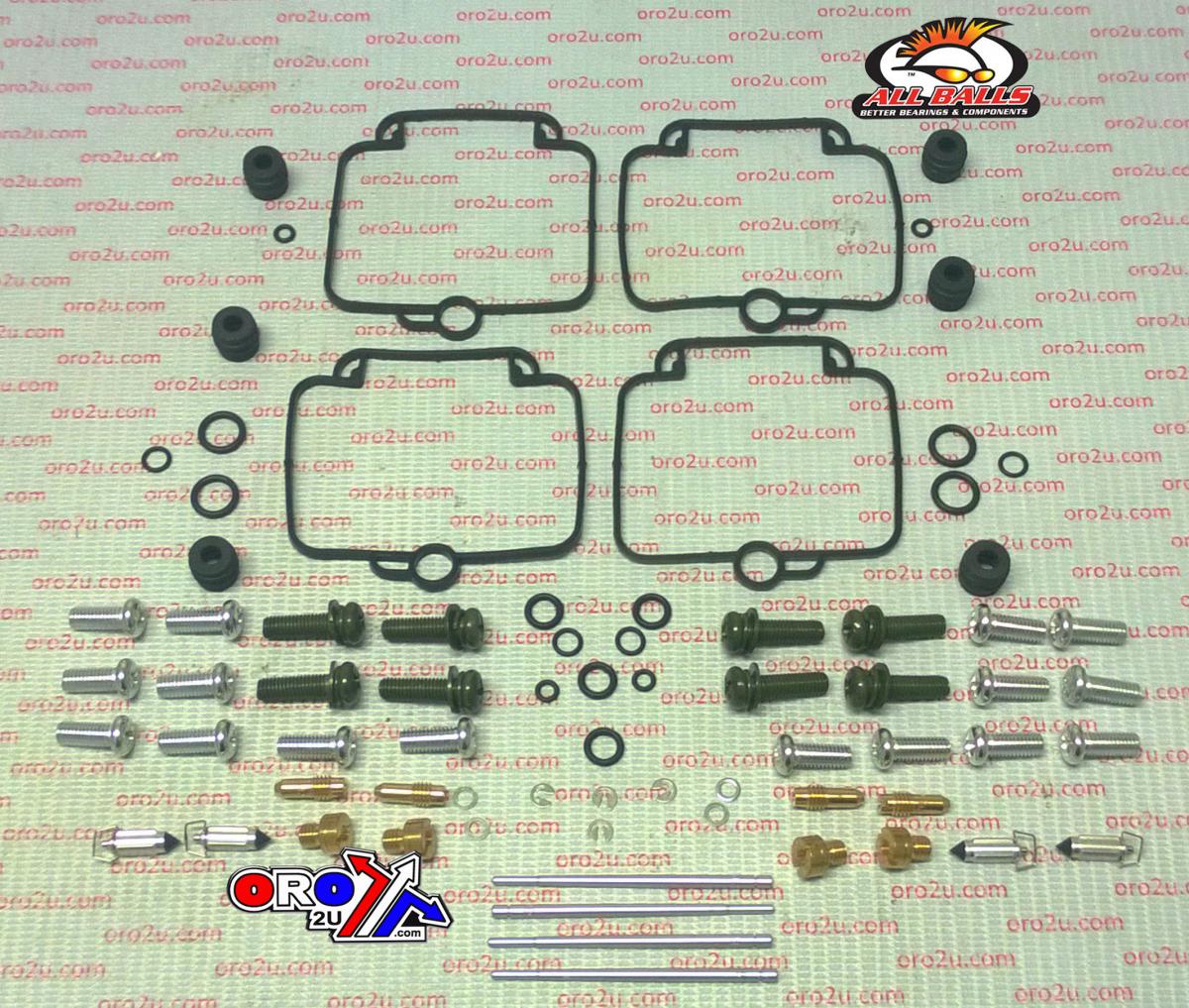 CARBURETOR REBUILD KIT 91-93 SUZ GSF400 BANDIT, ALLBALLS 26-1715 ROAD thumbnail 2
