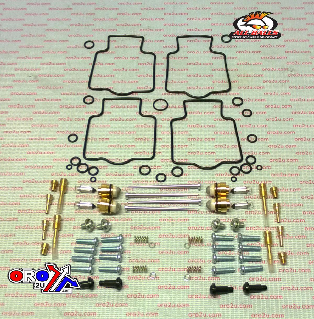 CARBURETOR REBUILD KIT 02-05 KAW ZZR1200, ALLBALLS 26-1717 ROAD thumbnail 2