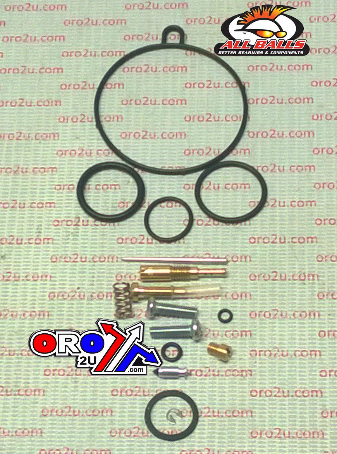 CARBURETOR REBUILD KIT 86-87 HON TRX70, ALLBALLS 26-1743 ATV thumbnail 2
