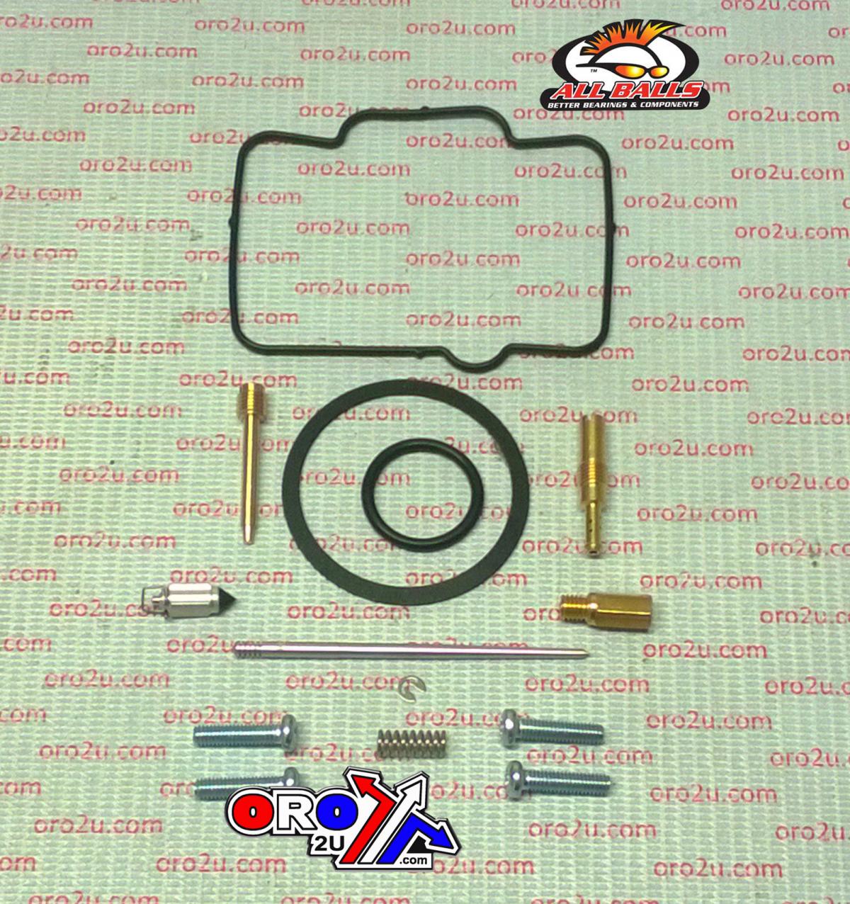 CARBURETOR REBUILD KIT 1992 KAWASAKI KX125, ALLBALLS 26-1751 DIRT thumbnail 2